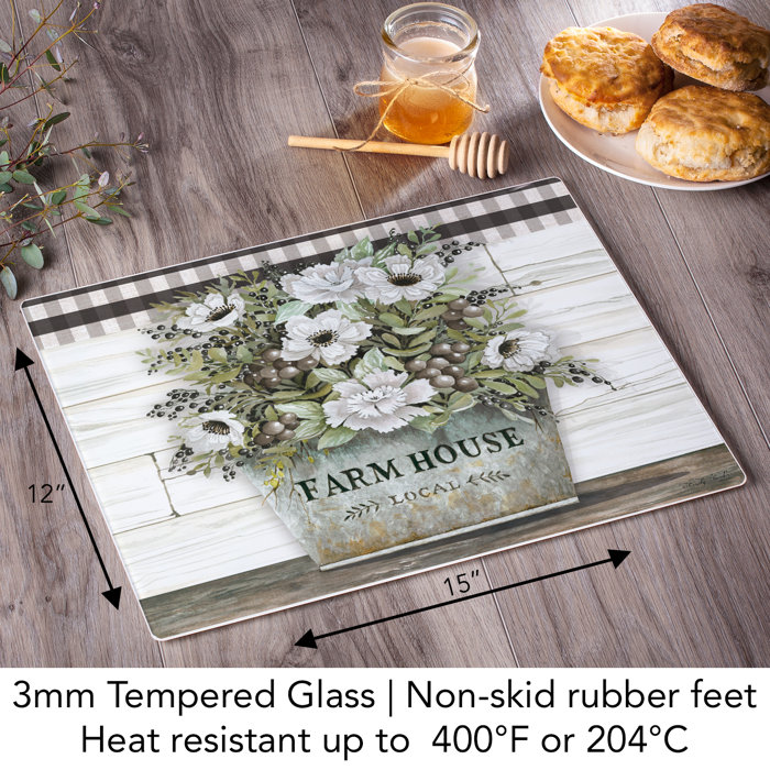 CounterArt Tempered Glass Cutting Board & Reviews Wayfair